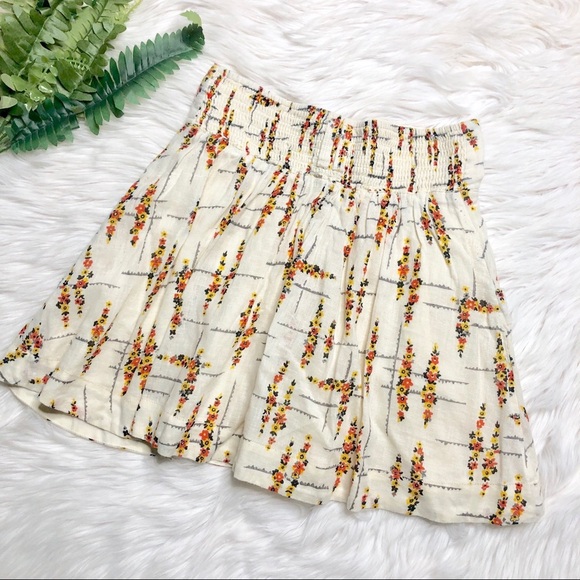 Vintage Free People Button Front Floral Skirt XS - Picture 3 of 3